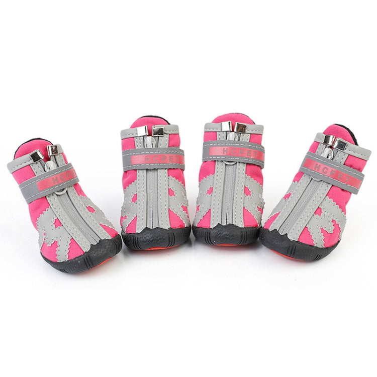 HCPET A1703 Pet Non-Slip Wear-Resistant Shoes Puppy Feet Cover, Number 1, Number 2, Number 3, Number 4, Number 5