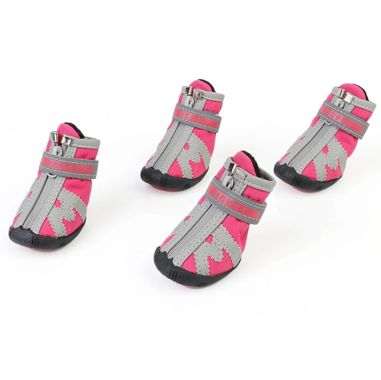 HCPET A1703 Pet Non-Slip Wear-Resistant Shoes Puppy Feet Cover, Number 1, Number 2, Number 3, Number 4, Number 5