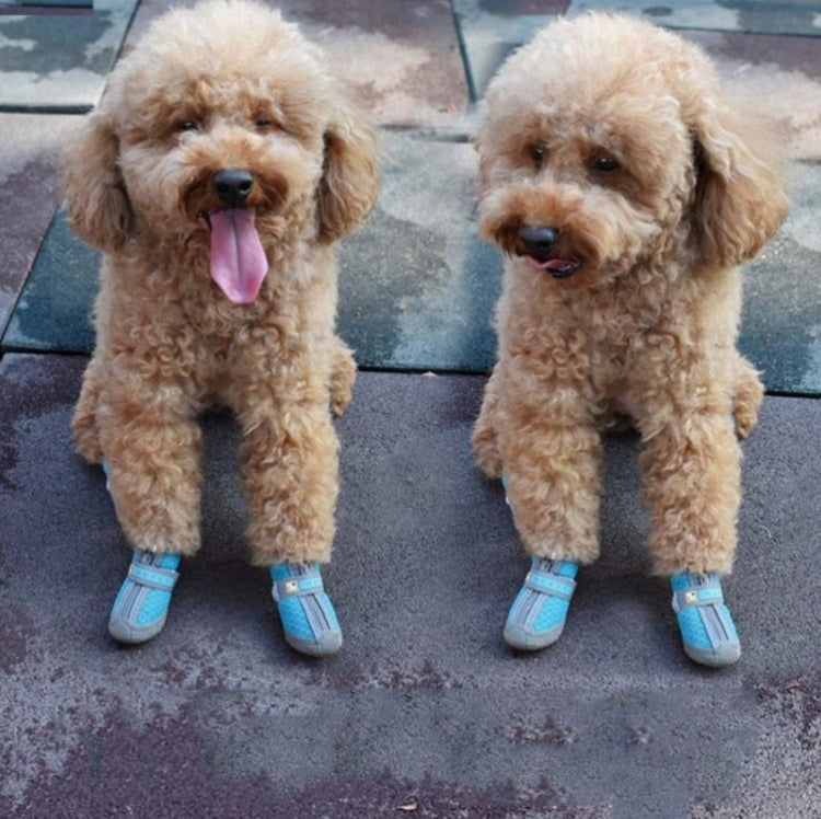 HCPET A1703 Pet Non-Slip Wear-Resistant Shoes Puppy Feet Cover, Number 1, Number 2, Number 3, Number 4, Number 5