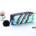 Reversible Sequin Pencil Case for Girls School Supplies Super Big Stationery Gift Magic Makeup Bag