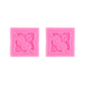 2 PCS Fondant Cake Silicone Mold Hollow Embossed Border Frame Retro Photo Frame Mould