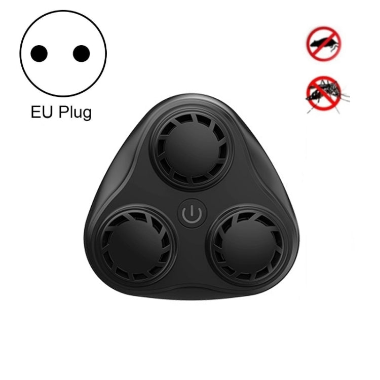 BG310 3-Horn Ultrasonic Automatic Frequency Conversion Mouse Repeller/Insect Repellent/Mosquito Repellent, EU Plug 220V, UK Plug 220V