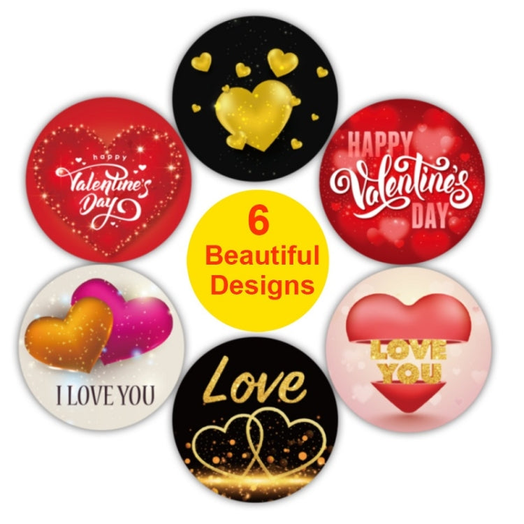 5 PCS Valentines Day Love Stickers Gift Decoration Stickers, Valentines Day Love Stickers