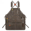 Canvas Apron Barber Roasting Cafe Gardening Woodworking Men And Women Work Clothes, Adult Models, For Children 47cm, For Children 57cm