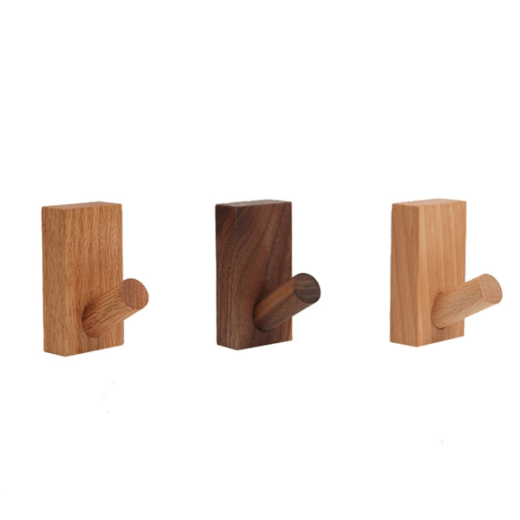 Solid Wood Punch-Free Entrance Behind The Door On The Wall Sticky Hook Clothes Hook Beech Wood, Beech Wood, Oak, Black Walnut