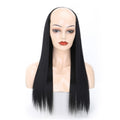 Wig Half Headgear Long Straight Hair U-Shaped Wig Headgear, 1.US-1B# Black, 2.US-1BT0906 #, 3. Black Gradient Sapphire Blue, 4.US-2# Natural Black, 5.US-4# Brown Black, 6.US-4H27#, 7.US-4M30# Linen, 8.US-4M33# Chestnut Color, 9.US-8#, 10.US-8H613#     ...