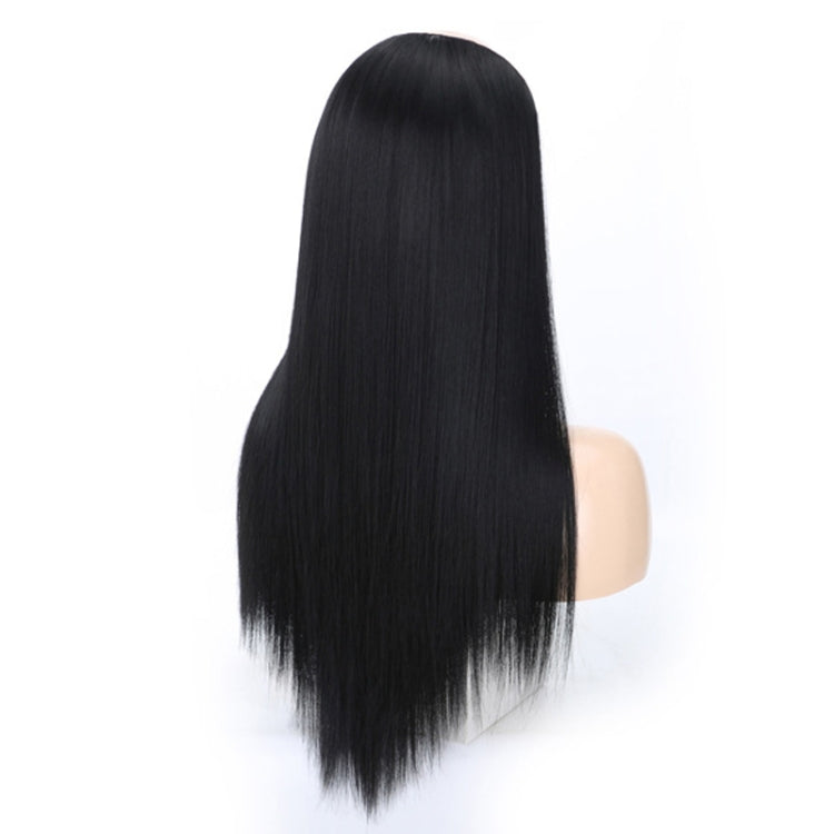 Wig Half Headgear Long Straight Hair U-Shaped Wig Headgear, 1.US-1B# Black, 2.US-1BT0906 #, 3. Black Gradient Sapphire Blue, 4.US-2# Natural Black, 5.US-4# Brown Black, 6.US-4H27#, 7.US-4M30# Linen, 8.US-4M33# Chestnut Color, 9.US-8#, 10.US-8H613#     ...