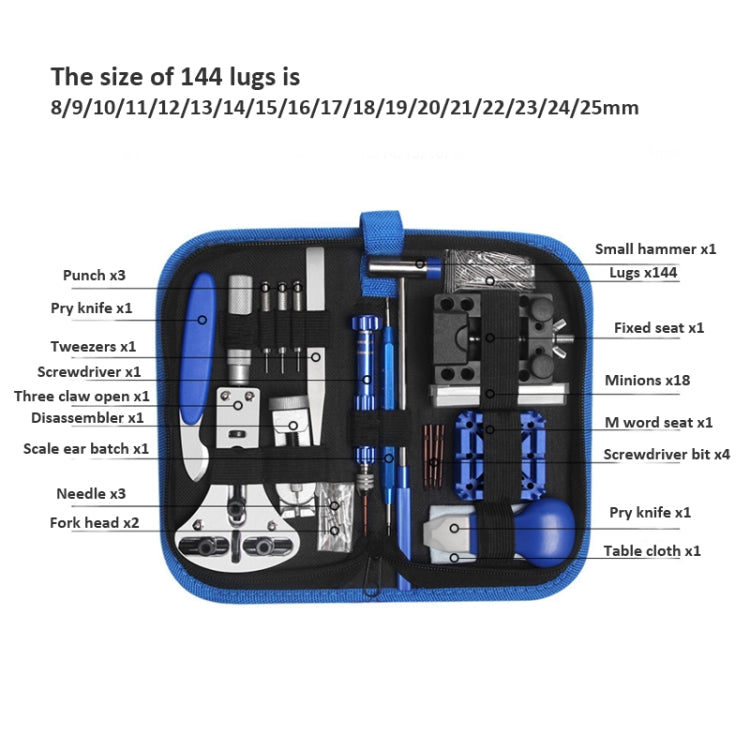 185 in 1 Watch Repair Tool Set Disassembly and Battery Replacement Tool Kit, 185 in 1 Watch Repair Tool Set