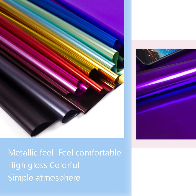 Matte Platinum Paper Flower Wrapping Paper OPP Material Bouquet Wrapping Paper, Army Green, Breown, Royal Blue, Wine Red, Rose Red, Red, Golden, Deep Purple, Silver, Black, Medium Purple, Cement Gray, Moonlight Blue, Natural Green
