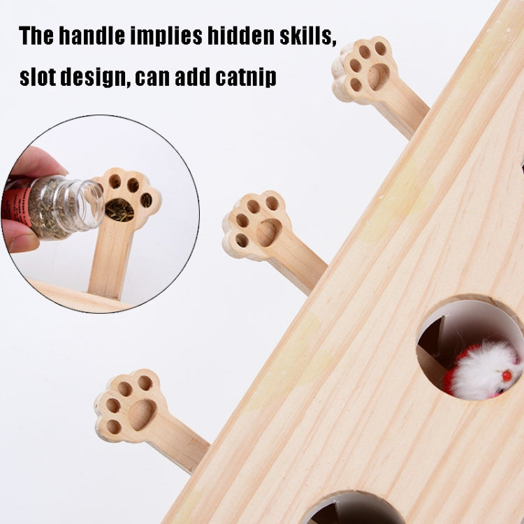 Hamster And Cat Toys Solid Wood Cat Supplies, Cloud Hairy Mouse