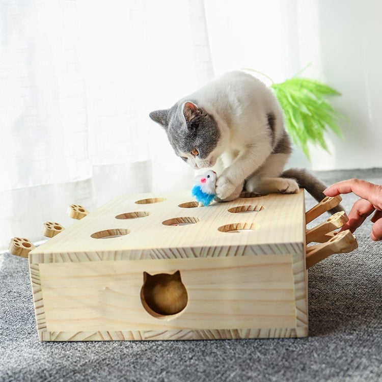 Hamster And Cat Toys Solid Wood Cat Supplies, Cloud Hairy Mouse