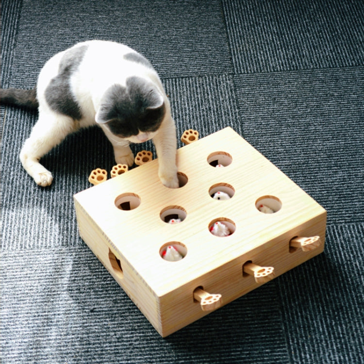 Hamster And Cat Toys Solid Wood Cat Supplies, Cloud Hairy Mouse