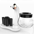 Electric Scrubber Make-Up Brush Cleaning Machine Automatic Dryer USB Rechargeable Make-Up Brush Cleaner, White, Black