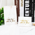 100 PCS Valentines Day Bronzing Greeting Card Flower Shop Birthday Thank You Card, Wish You All The Best, I Miss You Every Day, Thank You Very Much, I Keep You In My Heart Forever, Happy Every Day, Send You My Heart, Bright Future Happy Life           ...