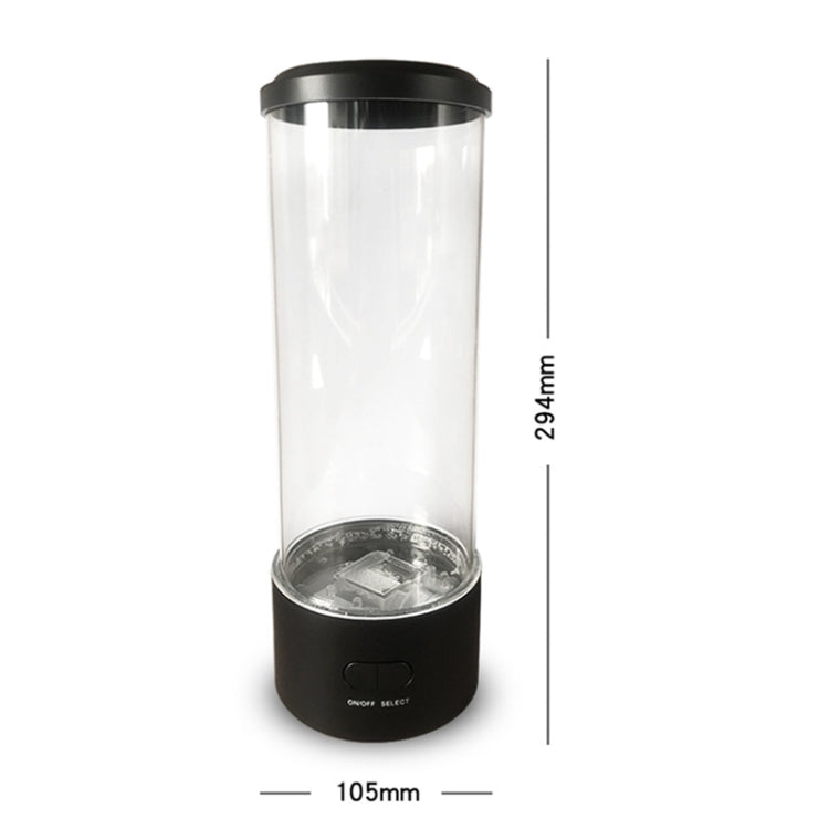 Cylindrical LED Simulation Jellyfish Light USB Powered Colorful Jellyfish Atmosphere Light, 10.5 x 10.5 x 29.4cm