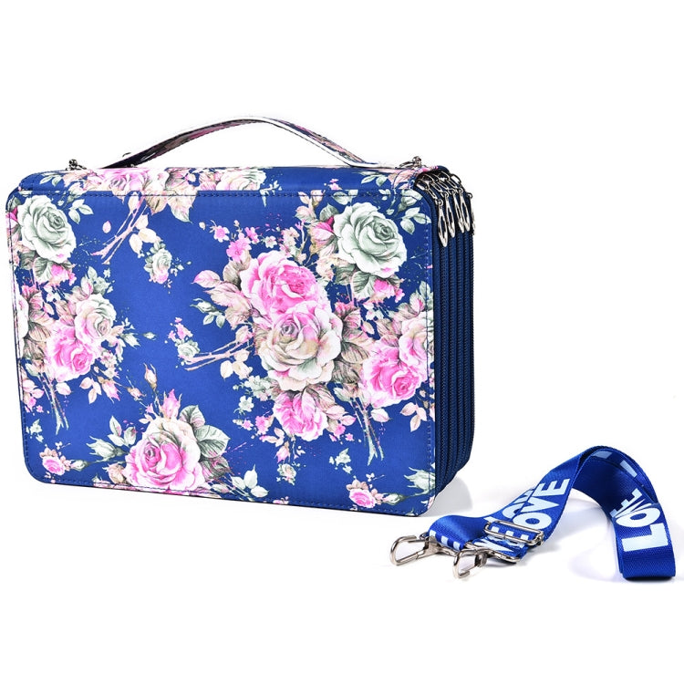 252 Holes Art Sketching Brush Colorful Lead Storage Large Capacity Portable Pencil Case, Blue, Pink, Green, Beige