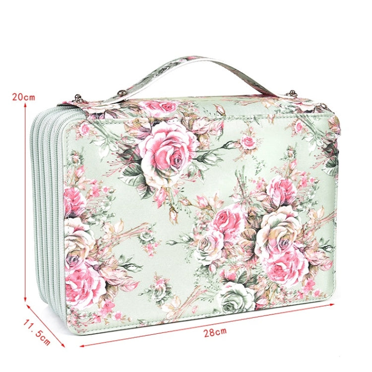 252 Holes Art Sketching Brush Colorful Lead Storage Large Capacity Portable Pencil Case, Blue, Pink, Green, Beige