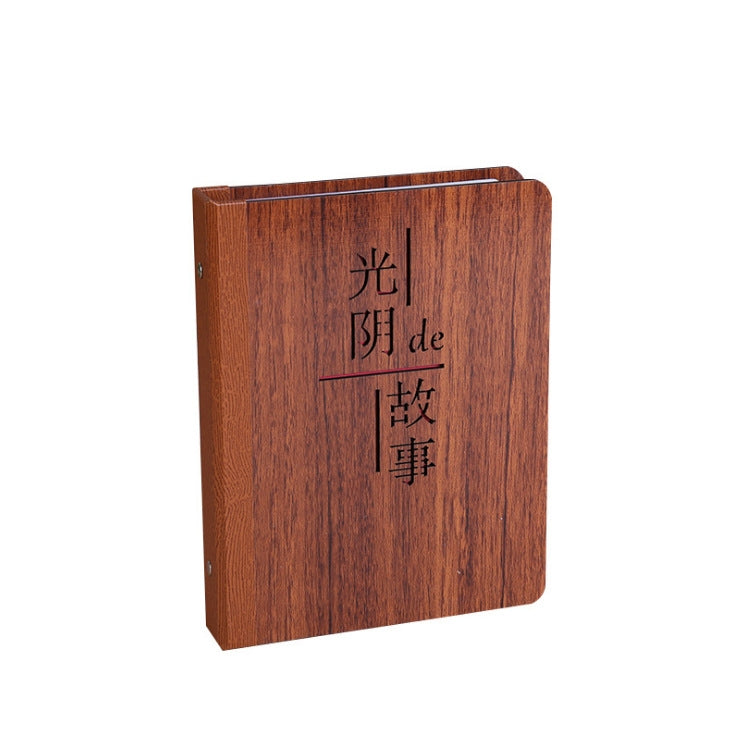 6-Inch 32 Sheets Wooden DIY Photo Album Creative Gift, 1314, Grow Up, Happiness, Baby Love, Love For You, The Story Of Time, Forever, Photo Album, I love You, I Am On My Way, Fawn, Pickup Light Stream Shadow