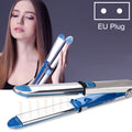 2 in 1 Titanium Hair Straighter Curler Iron, EU, US, UK
