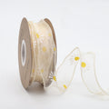 Small Daisy Mermaid Ribbon Flower Bouquet Handwriting Snow Yarn Ribbon, Beige, Black, White, Mint Green, Smoky Gray, Taro Purple, Pink