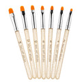 7 In 1 Phototherapy Pen Round Head Line Pen Transparent Rod Painted Pen Drawing Pen Nail Art Brush Tool, Gold Power, Silver Power