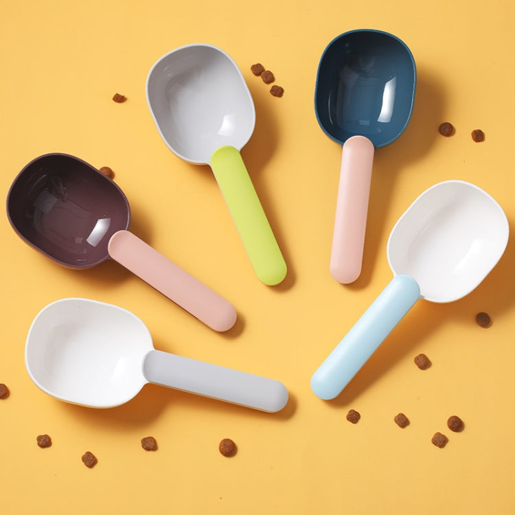 Cat Food Dog Food Spoon Pet Food Spoon Dog Cat Supplies, Gray+Green, White+Blue, White+Gray, Indigo+Pink, Brown+Pink