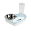 Pet Bowl Love And Moisture-Proof Mouth Dual-Use Bowl Cat Automatic Water Bowl, Blue, Grey, Pink