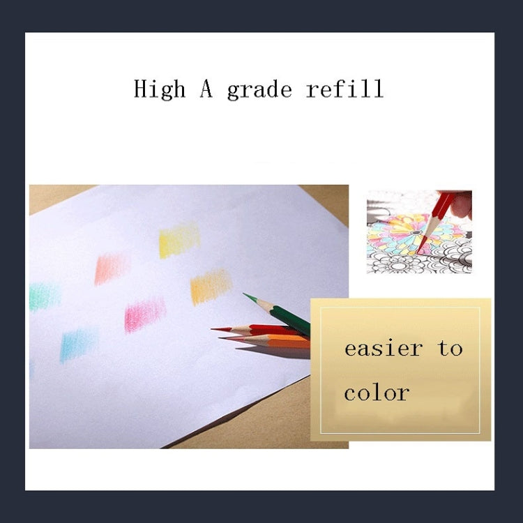 72-Color Tin Box Oily Drawing Color Pencils, 72-Color Pencils