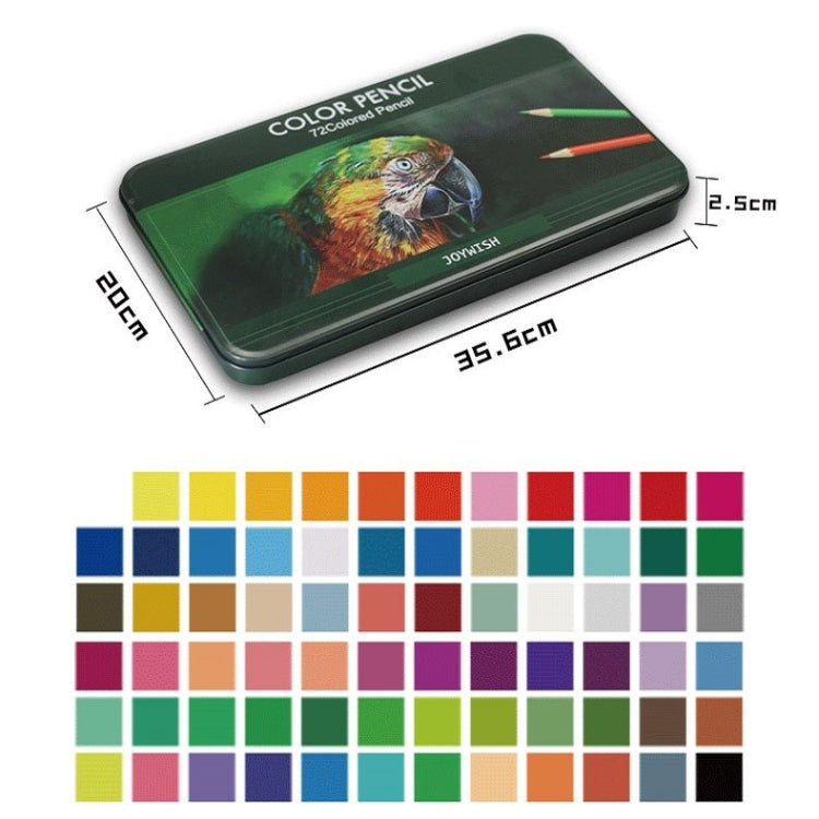 72-Color Tin Box Oily Drawing Color Pencils, 72-Color Pencils