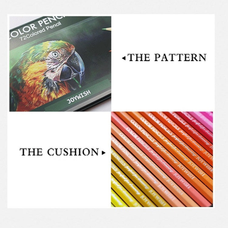 72-Color Tin Box Oily Drawing Color Pencils, 72-Color Pencils