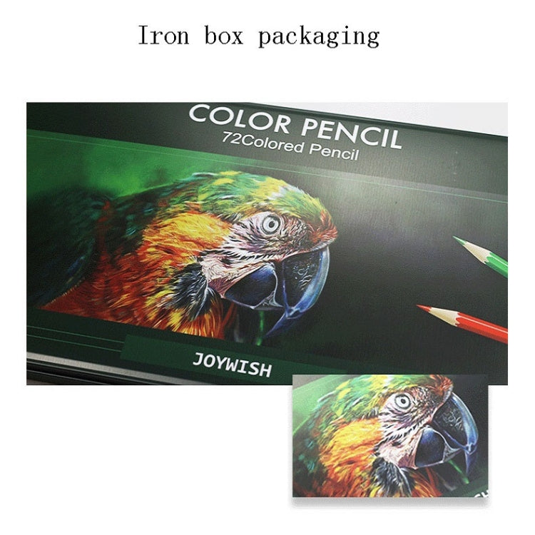 72-Color Tin Box Oily Drawing Color Pencils, 72-Color Pencils