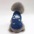 Autumn  Winter Pet Clothes Pet Vest Fishbone Hoodie for Puppy Dog, S, M, L, XL, XXL