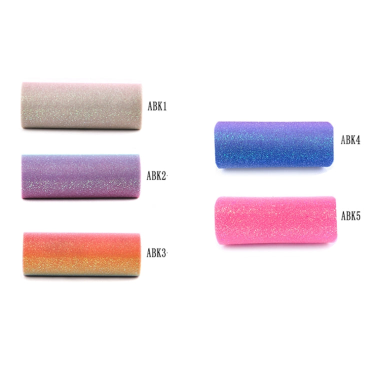 Glitter Rainbow Net Yarn Roll for Photo Background / Desktop Decoration / Skirt, Length: 9m, Width: 15cm, ABK1 Pink Yellow Blue Gradient Glitter, ABK2 Red Purple Blue Gradient Glitter, ABK3 Rainbow Gradient Glitter, ABK4 Blue Purple Gradient Glitter   ...
