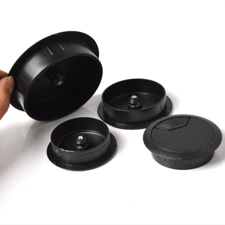 ABS Plastic Round Cable Box Computer Desk Cable Hole Cover, Specification: 80mm (White), 50mm (Black), 50mm (White), 53mm (White), 53mm (Black), 60mm (White), 60mm (Black), 80mm (Black), 80mm (White)