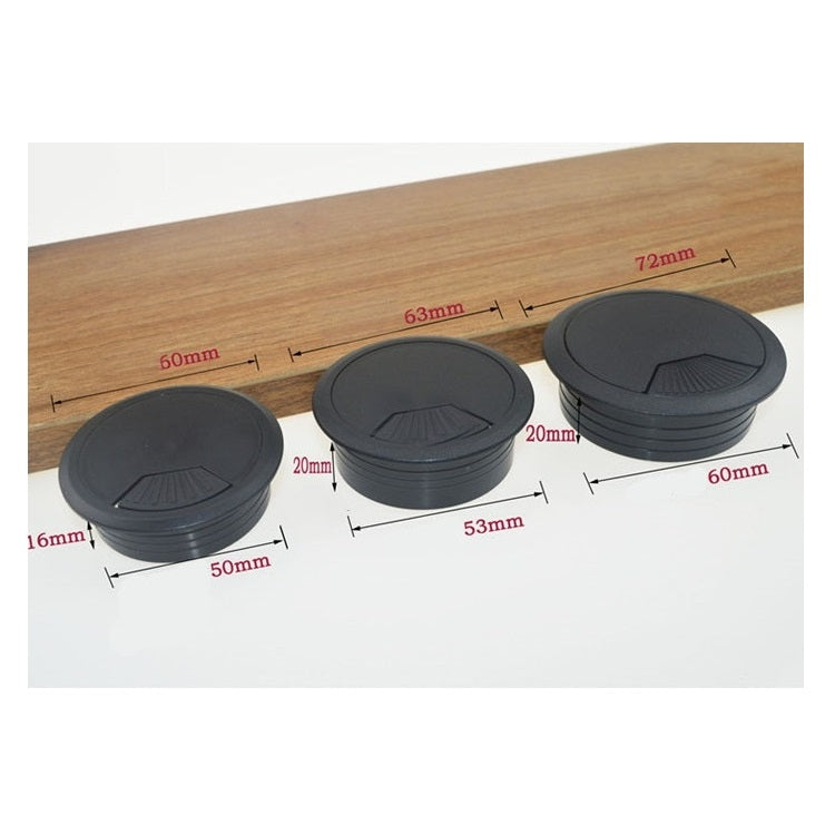 ABS Plastic Round Cable Box Computer Desk Cable Hole Cover, Specification: 80mm (White), 50mm (Black), 50mm (White), 53mm (White), 53mm (Black), 60mm (White), 60mm (Black), 80mm (Black), 80mm (White)