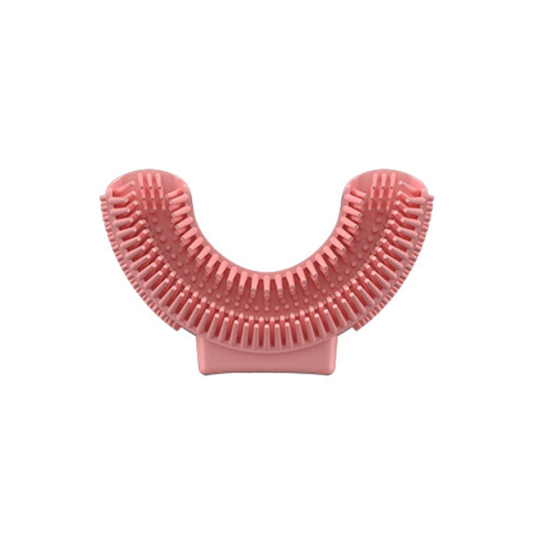 Silicone U-Shaped Replaceable Brush Head 2-8 Years Old Oral Electric Toothbrush Head, Pink, Blue