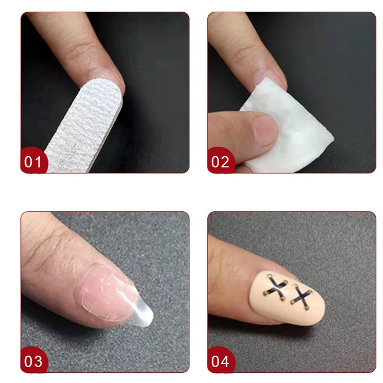100 Sheets Jelly Glue Nail Double-Sided Adhesive Film Yellow Glue Nail Sticker, 12 Stickers/sheet Regular 0.5mm Thick, 12 Stickers/sheet Ultra-thin 0.3mm Thick, 12 Stickers/sheet  Medium 0.4mm Thick, 24 Stickers/sheet Regular 0.5mm Thick               ...