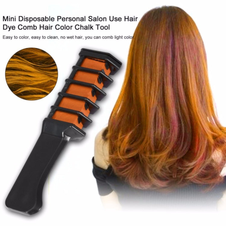 5 PCS Professional 6 Colors Mini Disposable Personal Salon Temporary Hair Dye Comb Crayons Hair Dyeing Tool, Purple, Orange, Pink, Red, Blue, Green