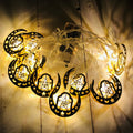 Eid Al-Fitr LED Star and Moon String Lights Ramadan Festival Decoration Lamp, 1.65m 10 LEDs, 3m 20 LEDs