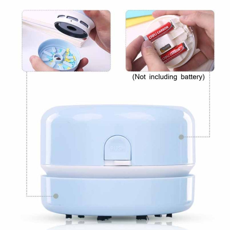 Deli Student Electric Stationery Set Desktop Cleaner/Electric Eraser/Electric Pencil Sharpener, Blue, Pink