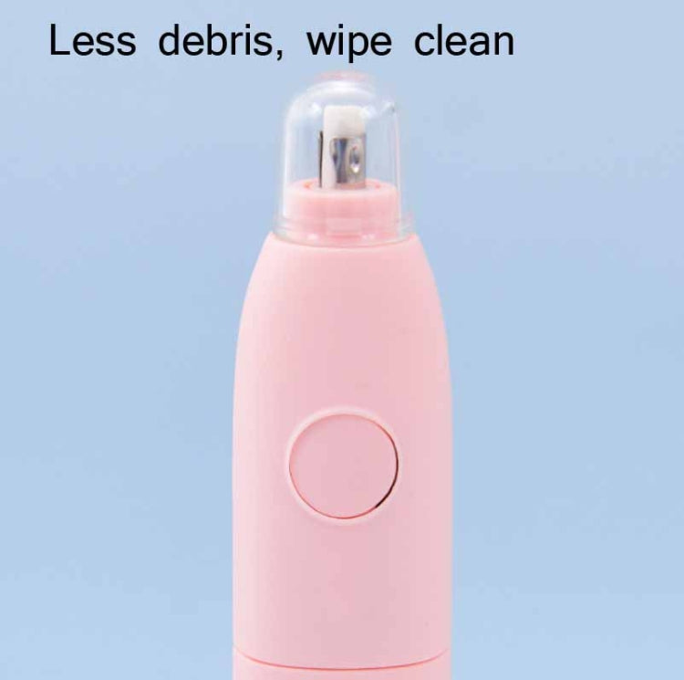 Deli Student Electric Stationery Set Desktop Cleaner/Electric Eraser/Electric Pencil Sharpener, Blue, Pink