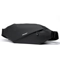 WEIXIER 8641 Men Running Waterproof Waist Bag Multifunctional Chest Bag Sports Leisure One-Shoulder Bag, Black, Dark Gray
