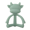 Three-Dimensional Cartoon Silicone Baby Teether Molar Rods Children Toys Maternal And Child Supplies, Gray Green, Beige, Light Coffee, Peach Powder, Scalper, Pink Sheep, Yellow Sheep, Coffee  Sheep, Green Sheep, Beige Sheep