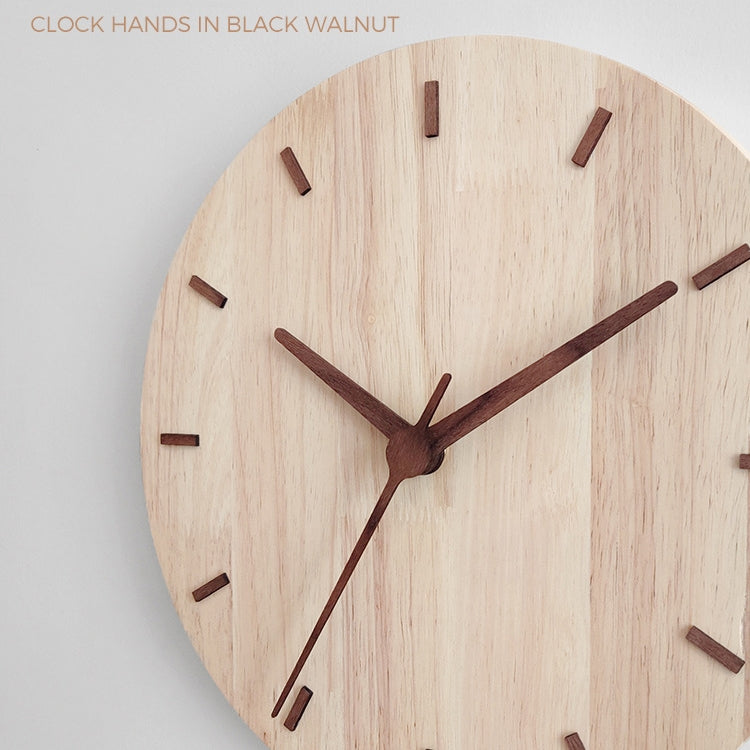 Solid Wooden Wall Clock Home Living Room Wall Clock Decorative Clock, Solid Wooden Wall Clock
