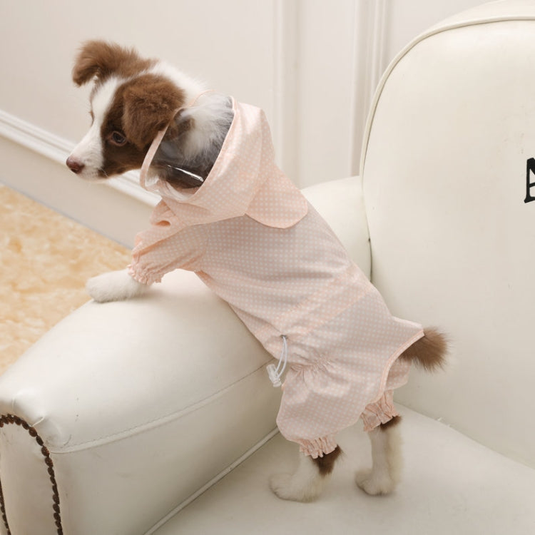 Dog Raincoat Out Four Foot Waterproof Dust Clothes Pet Raincoat, M, XL, XXL, XXXL, L