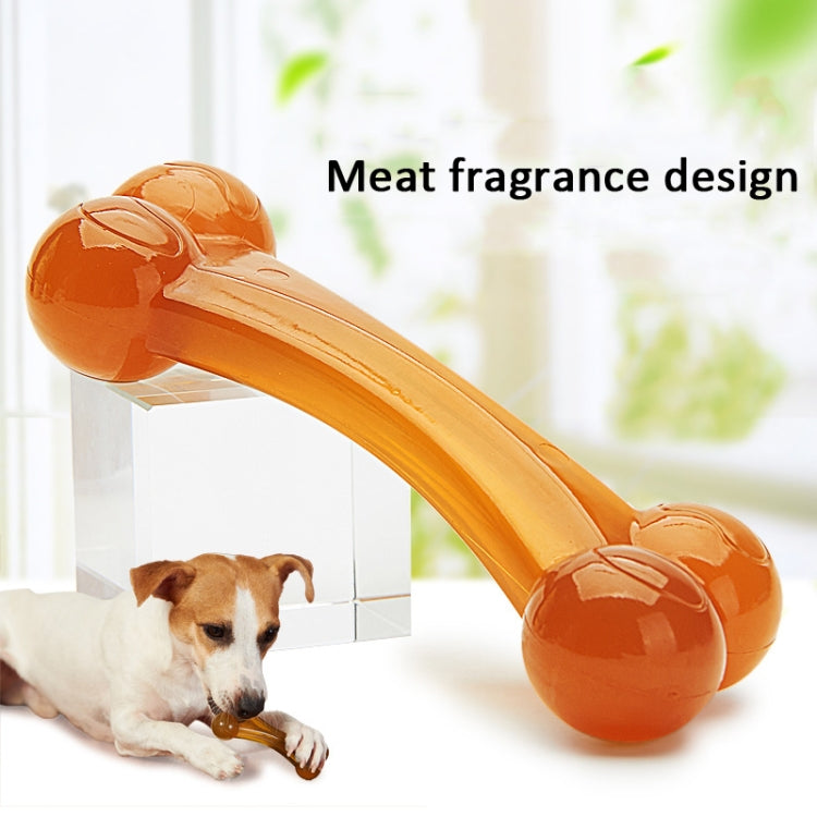 Nylon PU Dog Molar Stick Cleaning Dog Bite Toy, Large Double Head Arched Bone, Small Double Bone, Large Double Bone