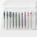Tungsten Steel Alloy Nail Art Polished Head Set Grinding Machine Drain Brush Dead Polishing Tool, ZH01, ZH02, ZH03, ZH04, ZH05, ZH06, ZH07