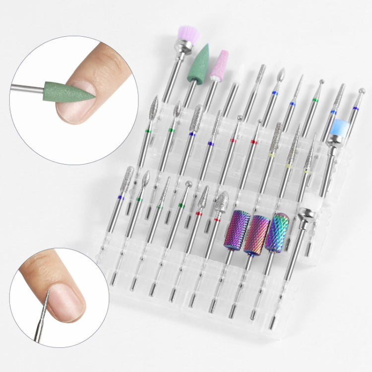 Tungsten Steel Alloy Nail Art Polished Head Set Grinding Machine Drain Brush Dead Polishing Tool, ZH01, ZH02, ZH03, ZH04, ZH05, ZH06, ZH07