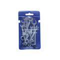 10 PCS / Set Mini Mirror Polished Opening Wrench Plum Two-Purpose Pocket Wrench, Style:, Metric, Imperial