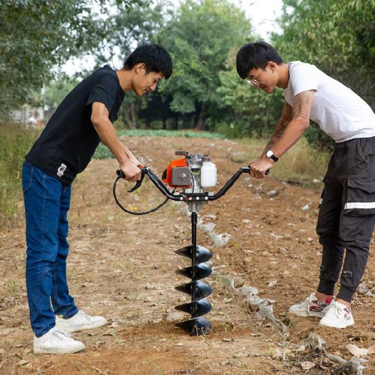 Digging Machine Ground Drill Planting Machine Drill Bit Extension Rod, 20cm, 30cm, 50cm, 60cm